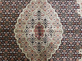 Persian Rug Hand Knotted Oriental Rug Very Fine Persian Silk Tabriz Area Rug 4'10x6'8