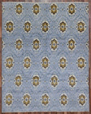 Turkey Hand Knotted Oriental Rug Fine Semi-Antique Turkish Oushak Hand-Knotted Oriental Rug 8' x 9'9
