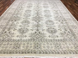 Turkey Hand Knotted Oriental Rug Rare Fine Imperial Turkish Oushak Rug 8'9x12'