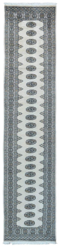 Uzbekistan Rug Hand Knotted Oriental Rug Fine Royal Bukhara Oriental Runner 2'7X10'