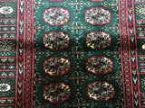 Uzbekistan Rug Hand Knotted Oriental Rug Small Signed Bukhara Oriental Rug 4'X6'