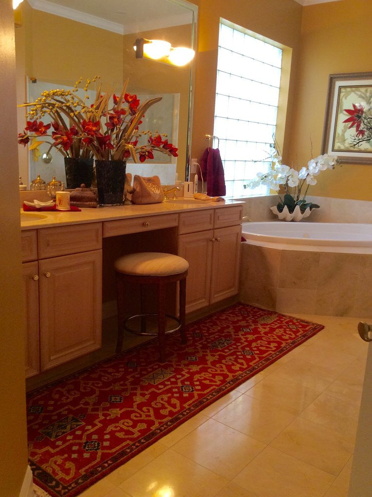 Bathroom in Perspective: Oriental Rug Edition