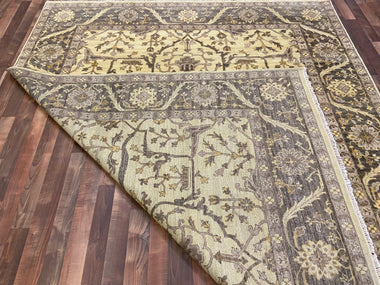 Indian Rug Hand Knotted Oriental Rug Fine Peshawar 7'10x9'6