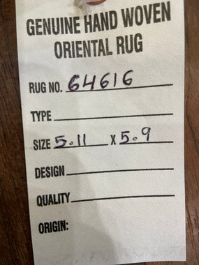 Round Oushak 5'11x5'9