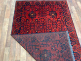 Fine Rug Collection Hand Knotted Oriental Rug Afghan (RN#79534) 4'0x6'3