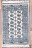 Fine Rug Collection Hand Knotted Oriental Rug Boukara 3'2x4'11
