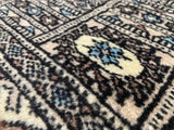Fine Rug Collection Hand Knotted Oriental Rug Boukara 3'2x4'11