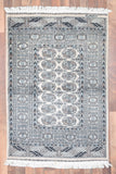 Fine Rug Collection Hand Knotted Oriental Rug Boukara 5'2x5'1