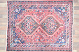 Indian Rug Hand Knotted Oriental Rug Afghan 3'10x4'11