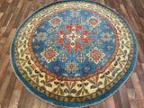 Indian Rug Hand Knotted Oriental Rug Design: Kazak (Origin #93) 6'3x6'7