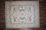 Indian Rug Hand Knotted Oriental Rug Design: Oushak (Origin #78) 9'10x8'5