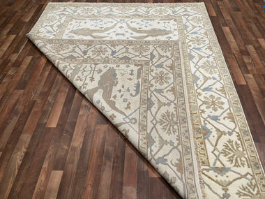 Indian Rug Hand Knotted Oriental Rug Design: Oushak (Origin #78) 9'10x8'5
