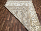 Indian Rug Hand Knotted Oriental Rug Design: Oushak (Origin #78) 9'10x8'5