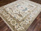 Indian Rug Hand Knotted Oriental Rug Design: Oushak (Origin #78) 9'10x8'5