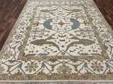 Indian Rug Hand Knotted Oriental Rug Design: Oushak (Origin #78) 9'10x8'5