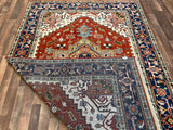 Indian Rug Hand Knotted Oriental Rug Design: Serapi (Origin #1) 9'2x6'2