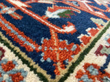 Indian Rug Hand Knotted Oriental Rug Design: Serapi (Origin #1) 9'2x6'2