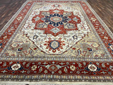 Indian Rug Hand Knotted Oriental Rug Design: Serapi - Origin #150 13'10x9'11