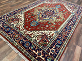 Indian Rug Hand Knotted Oriental Rug Design: Serapi (Origin #23) 8'0x5'0