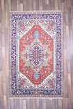 Indian Rug Hand Knotted Oriental Rug Design: Serapi (Origin #23) 8'0x5'0