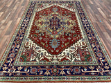 Indian Rug Hand Knotted Oriental Rug Design: Serapi (Origin #3) 9'1x5'11