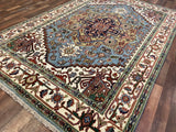Indian Rug Hand Knotted Oriental Rug Design: Serapi (Origin #7) 8'11x6'0