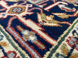 Indian Rug Hand Knotted Oriental Rug Design: Serapi (Origin #8) 5'7x6'0