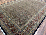 Indian Rug Hand Knotted Oriental Rug Extra Fine Herati 14'1x10'0