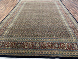 Indian Rug Hand Knotted Oriental Rug Extra Fine Herati 14'1x10'0