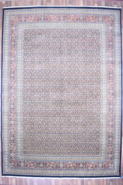 Indian Rug Hand Knotted Oriental Rug Extra Fine Herati 14'1x10'0