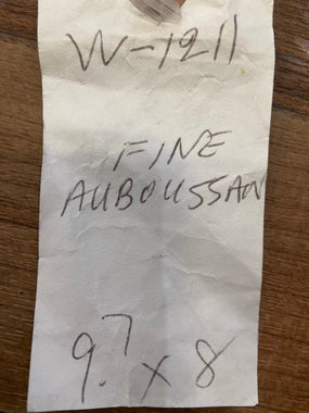 Indian Rug Hand Knotted Oriental Rug Fine Auboussan 9'7x8'0