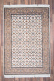 Indian Rug Hand Knotted Oriental Rug Fine Bijar 6'0x4'0