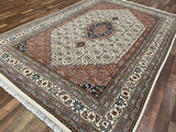 Indian Rug Hand Knotted Oriental Rug Fine Bijar 9'2x6'6