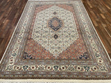 Indian Rug Hand Knotted Oriental Rug Fine Bijar 9'2x6'6
