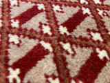 Indian Rug Hand Knotted Oriental Rug Fine Boukhara 3'0x5'1