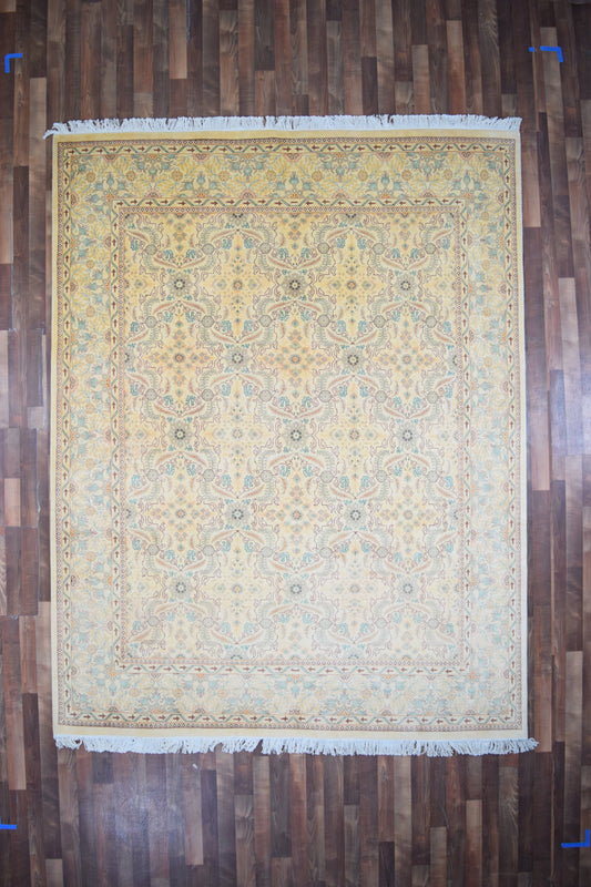 Indian Rug Hand Knotted Oriental Rug Fine Chobi Peshawar 10.3x8'0