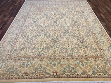 Indian Rug Hand Knotted Oriental Rug Fine Chobi Peshawar 10.3x8'0