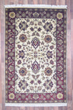 Indian Rug Hand Knotted Oriental Rug Fine Chobi Peshawar 4'0x6'11