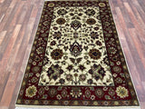 Indian Rug Hand Knotted Oriental Rug Fine Chobi Peshawar 4'0x6'11