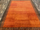 Indian Rug Hand Knotted Oriental Rug Fine Gabbeh 10'9x8'0