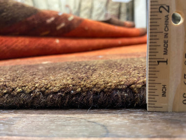 Indian Rug Hand Knotted Oriental Rug Fine Gabbeh 10'9x8'0