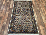 Indian Rug Hand Knotted Oriental Rug Fine Herati 3'0x5'1