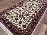 Indian Rug Hand Knotted Oriental Rug Fine Herati 5'4x3'0