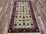 Indian Rug Hand Knotted Oriental Rug Fine Herati 5'4x3'0