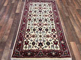 Indian Rug Hand Knotted Oriental Rug Fine Herati 5'4x3'0