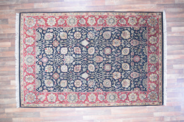 Indian Rug Hand Knotted Oriental Rug Fine Jalpour 6'0x9'2