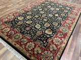 Indian Rug Hand Knotted Oriental Rug Fine Jalpour 6'0x9'2