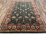 Indian Rug Hand Knotted Oriental Rug Fine Jalpour 6'0x9'2