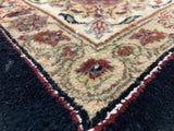 Indian Rug Hand Knotted Oriental Rug Fine Kashan 10'2x7'10