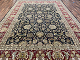 Indian Rug Hand Knotted Oriental Rug Fine Kashan 13'3x9'9